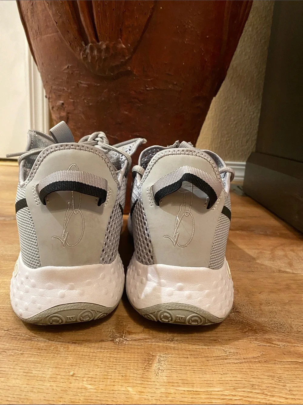 Nike Light Gray and Black Athletic Sneakers